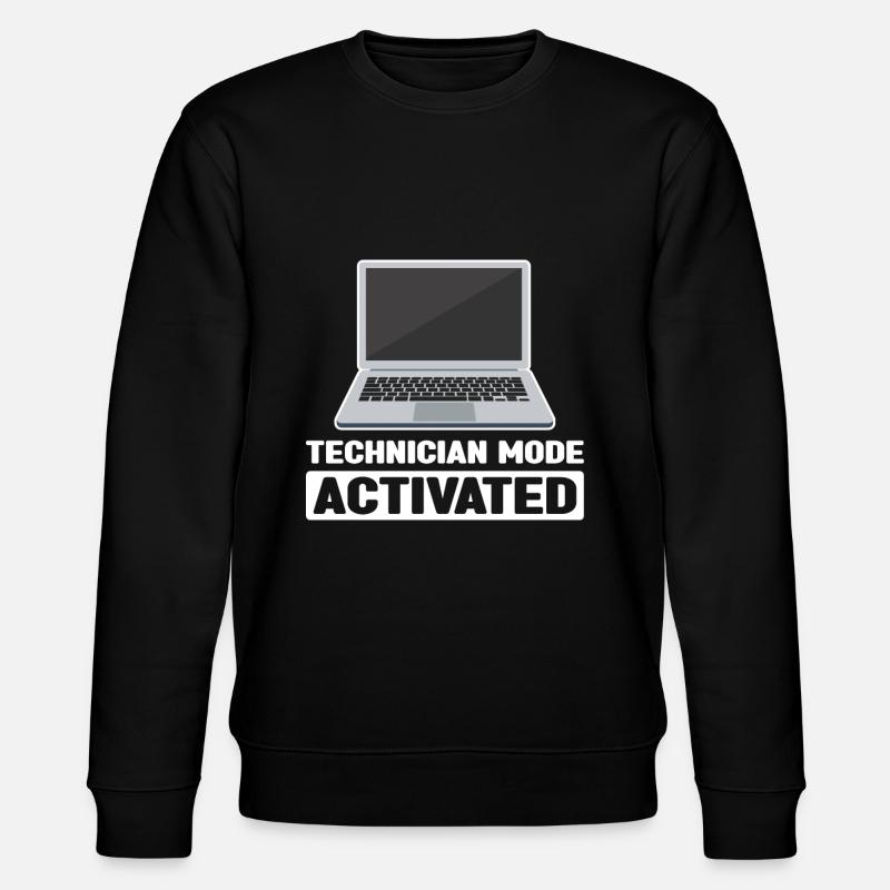 Technischer Support Computertechniker Technischer - Stanley/Stella Unisex Bio-Sweatshirt CHANGER - Schwarz