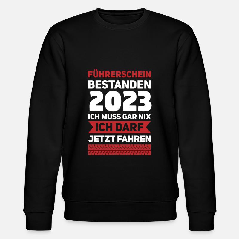 Gesellenbrief Geschenk - Stanley/Stella Unisex Bio-Sweatshirt CHANGER  - Schwarz