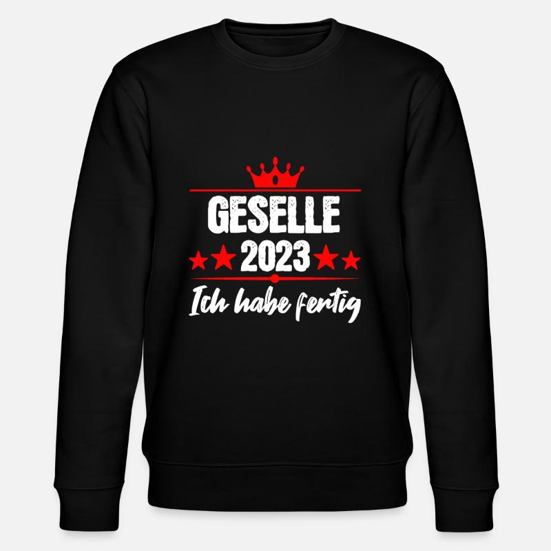 Gesellenbrief Geschenk - Stanley/Stella Unisex Bio-Sweatshirt CHANGER - Schwarz