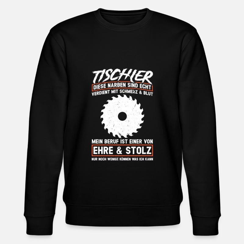 Tischler Beruf Tischlerei Geschenk - Stanley/Stella Unisex Bio-Sweatshirt CHANGER - Schwarz