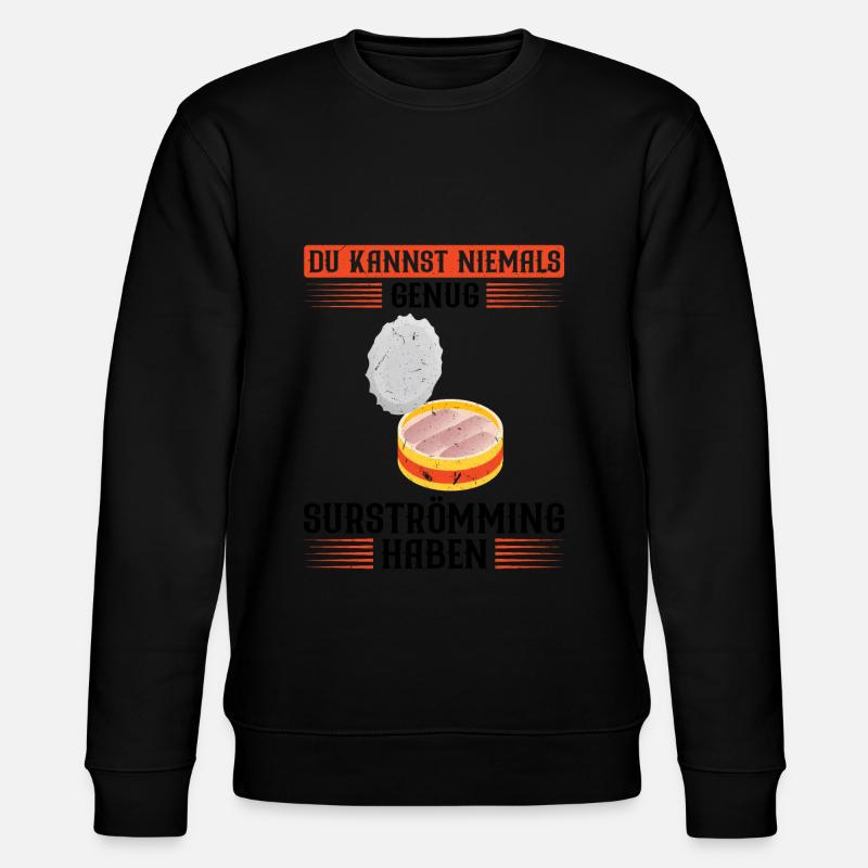 Surströmming Schweden Geschenk - Stanley/Stella Unisex Bio-Sweatshirt CHANGER  - Schwarz