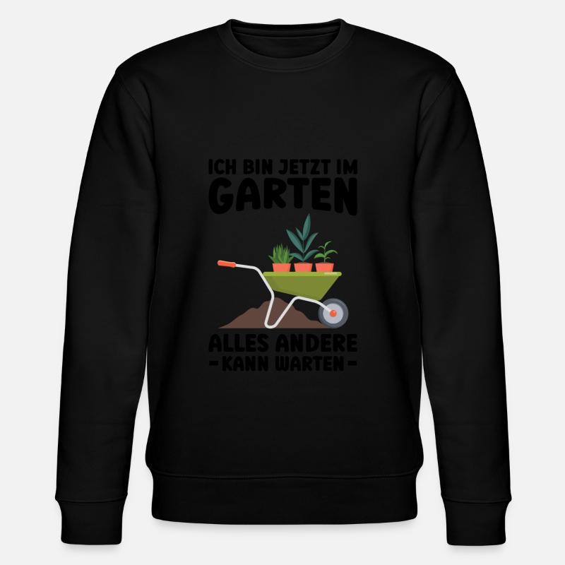 Garten Pflanze Gartenliebhaber Geschenk - Stanley/Stella Unisex Bio-Sweatshirt CHANGER  - Schwarz