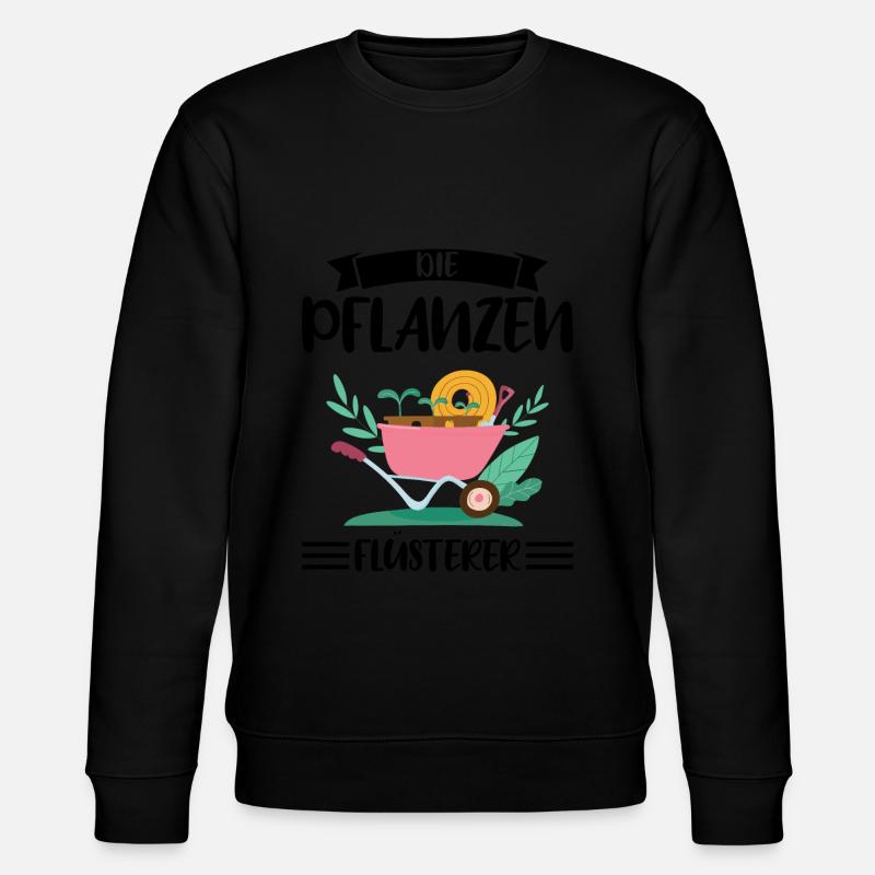 Garten Pflanze Gartenarbeit Geschenk - Stanley/Stella Unisex Bio-Sweatshirt CHANGER  - Schwarz