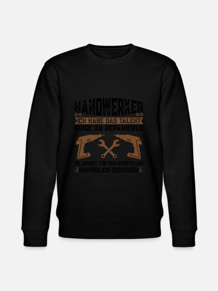 Handwerker Beruf Heimwerken Geschenk - Stanley/Stella Unisex Bio-Sweatshirt CHANGER - Schwarz