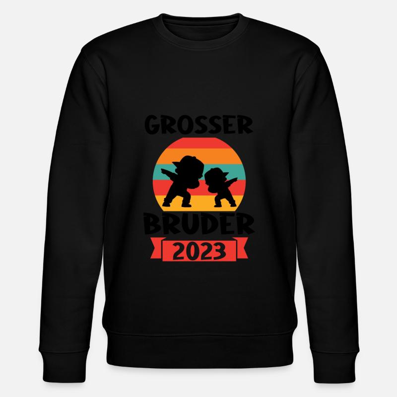 Junge Dabbing Dabbing Brüder Geschenk - Stanley/Stella Unisex Bio-Sweatshirt CHANGER  - Schwarz