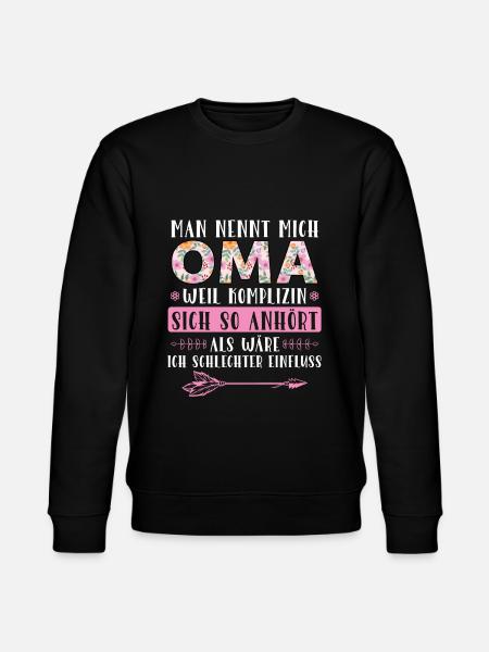 Grossmutter Oma Omas Geschenk - Stanley/Stella Unisex Bio-Sweatshirt CHANGER  - Schwarz