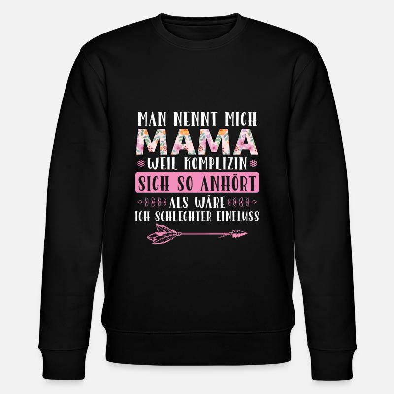 Mutter Mama Tochter Geschenk - Stanley/Stella Unisex Bio-Sweatshirt CHANGER  - Schwarz