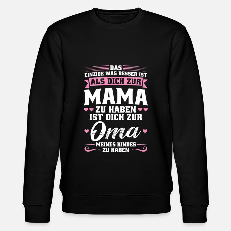 Mutter Mama Tochter Geschenk - Stanley/Stella Unisex Bio-Sweatshirt CHANGER - Schwarz