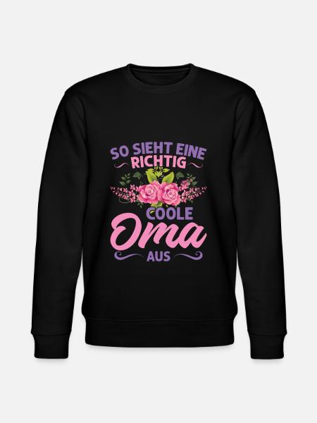 Grossmutter Oma Omas Geschenk - Stanley/Stella Unisex Bio-Sweatshirt CHANGER - Schwarz