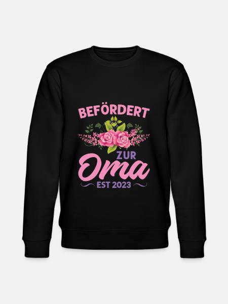 Grossmutter Oma Omas Geschenk - Stanley/Stella Unisex Bio-Sweatshirt CHANGER - Schwarz