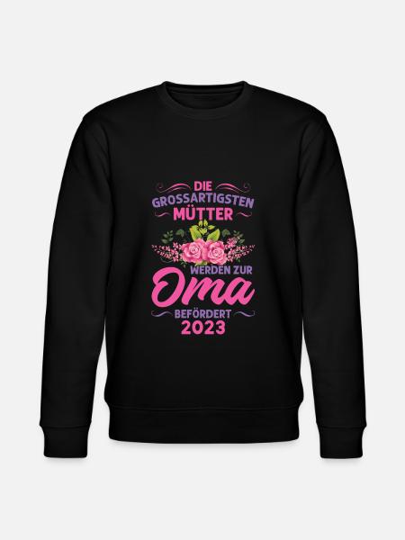 Grossmutter Oma Omas Geschenk - Stanley/Stella Unisex Bio-Sweatshirt CHANGER  - Schwarz