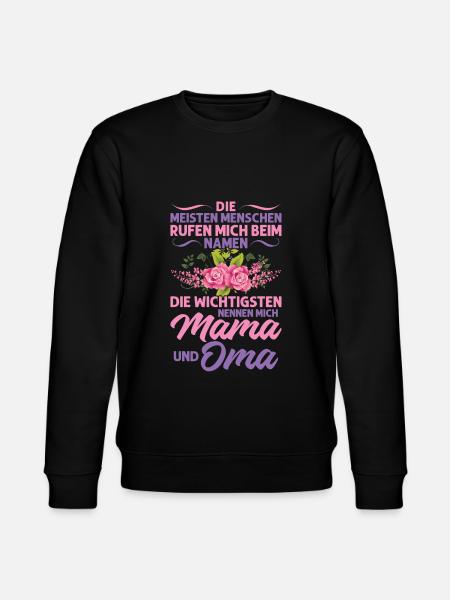 Grossmutter Oma Omas Geschenk - Stanley/Stella Unisex Bio-Sweatshirt CHANGER  - Schwarz