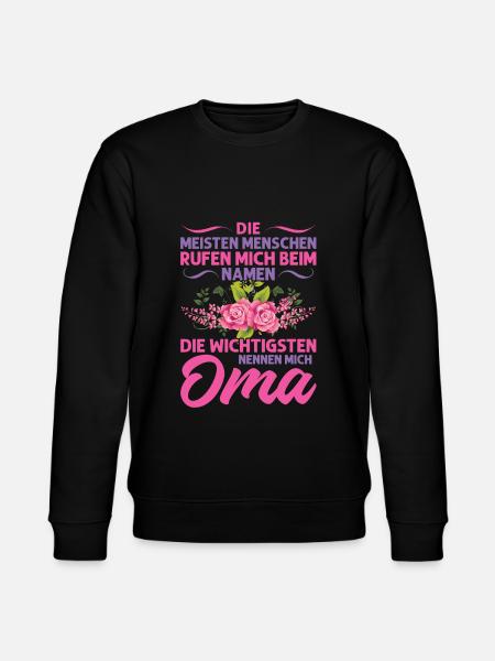 Grossmutter Oma Omas Geschenk - Stanley/Stella Unisex Bio-Sweatshirt CHANGER - Schwarz
