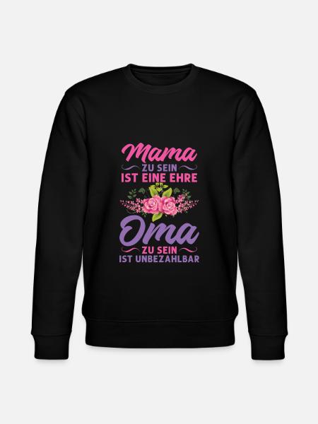 Grossmutter Oma Omas Geschenk - Stanley/Stella Unisex Bio-Sweatshirt CHANGER  - Schwarz