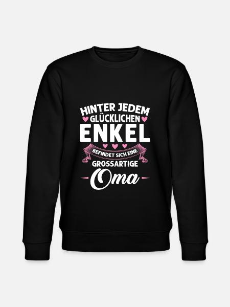 Grossmutter Oma Omas Geschenk - Stanley/Stella Unisex Bio-Sweatshirt CHANGER - Schwarz