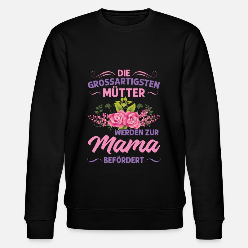Mutter Mama Tochter Geschenk - Stanley/Stella Unisex Bio-Sweatshirt CHANGER - Schwarz