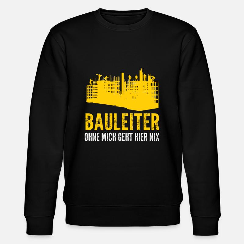 Baggerfahrer Bagger Fahrer Geschenk - Stanley/Stella Unisex Bio-Sweatshirt CHANGER  - Schwarz