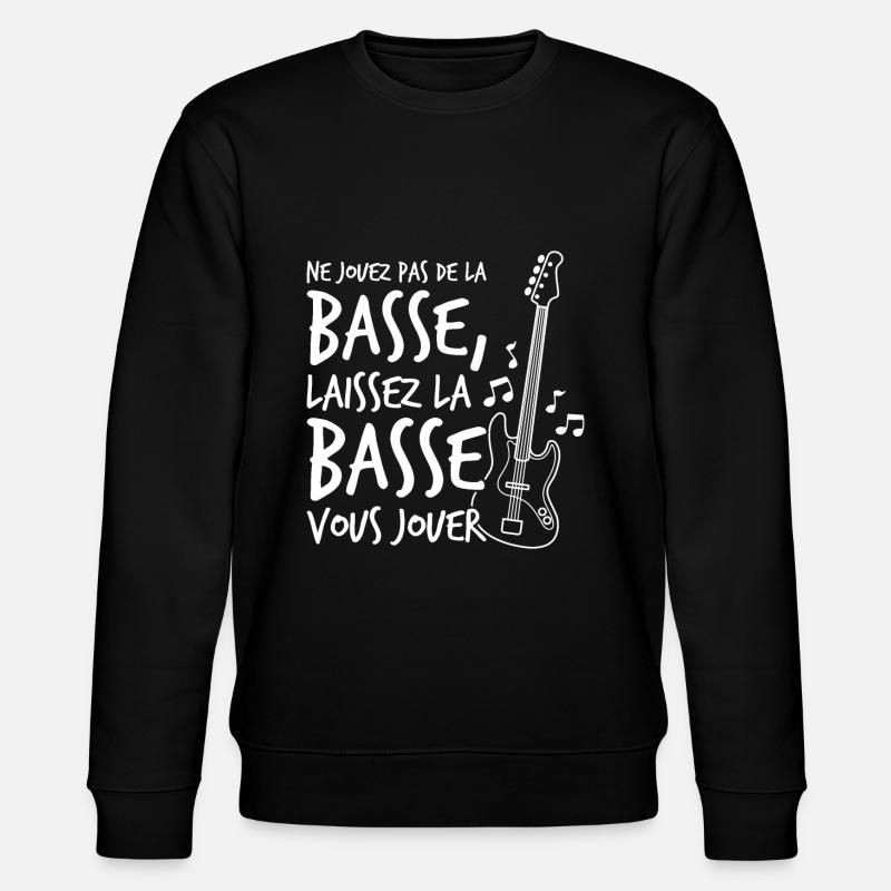 Guitar Basse Basse Guitar Geschenk - Stanley/Stella Unisex Bio-Sweatshirt CHANGER  - Schwarz