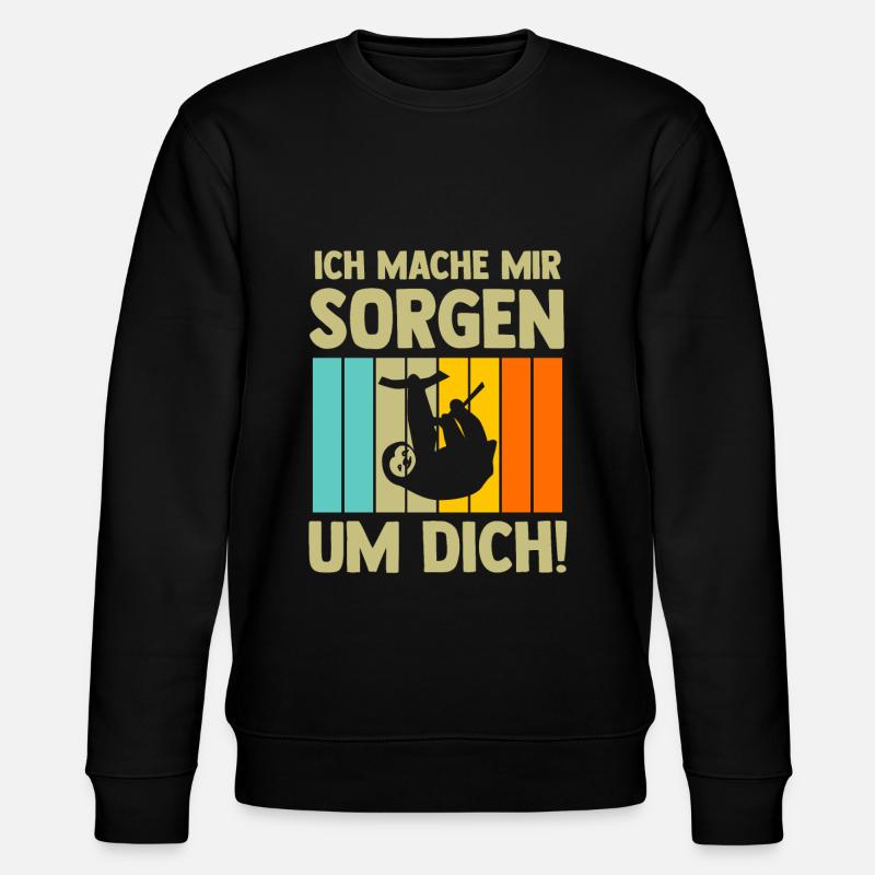 Faultier Sarkasmus Faullenzen Geschenk - Stanley/Stella Unisex Bio-Sweatshirt CHANGER  - Schwarz