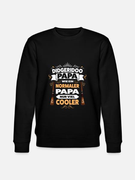 Didgeridoo Papa Didgeridoo-Spieler Geschenk - Stanley/Stella Unisex Bio-Sweatshirt CHANGER  - Schwarz