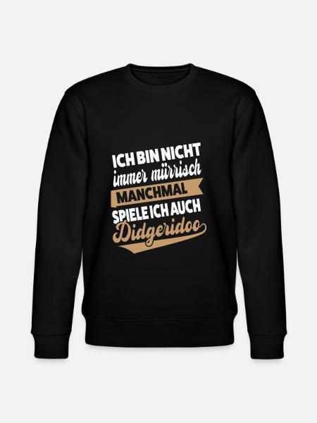 Didgeridoo Musiker Didgeridoo-Spieler Geschenk - Stanley/Stella Unisex Bio-Sweatshirt CHANGER  - Schwarz
