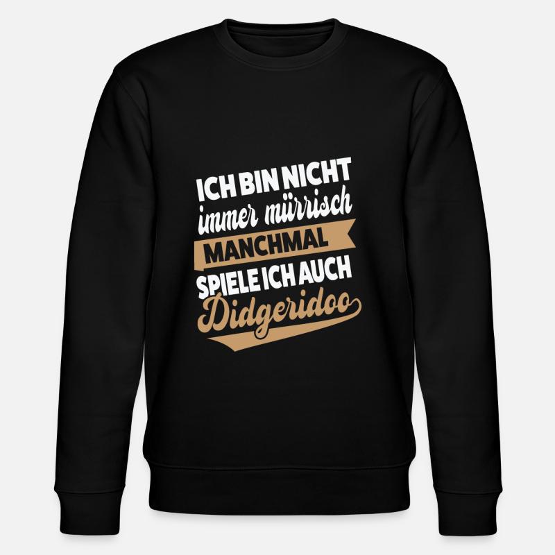 Didgeridoo Musiker Didgeridoo-Spieler Geschenk - Stanley/Stella Unisex Bio-Sweatshirt CHANGER  - Schwarz