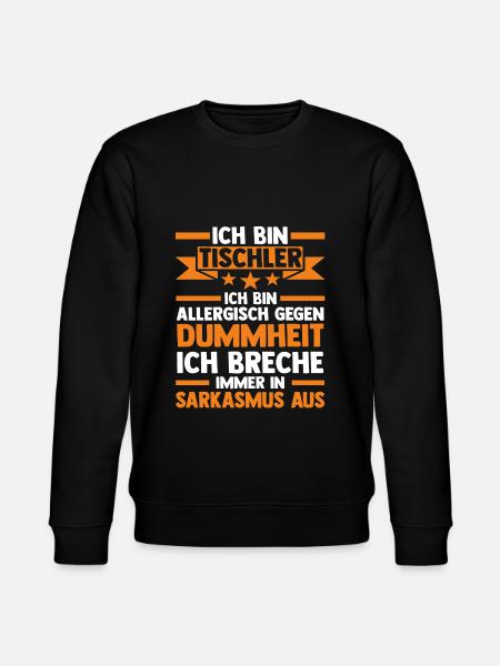 Tischler Beruf Tischlerei Geschenk - Stanley/Stella Unisex Bio-Sweatshirt CHANGER - Schwarz