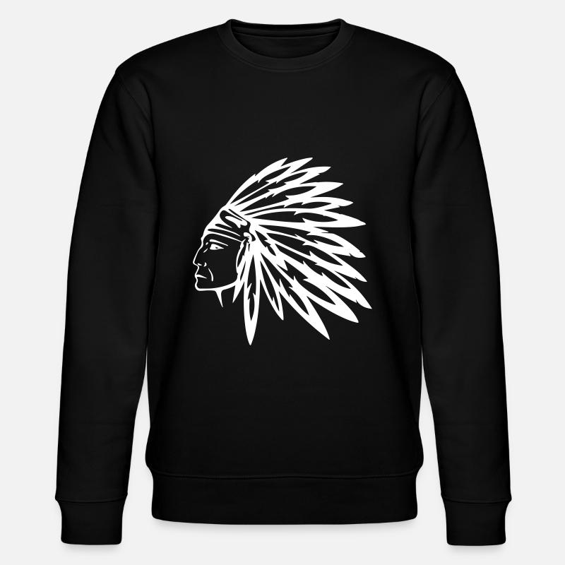 Figure indienne - Sweat bio CHANGER Stanley/Stella Unisexe - noir