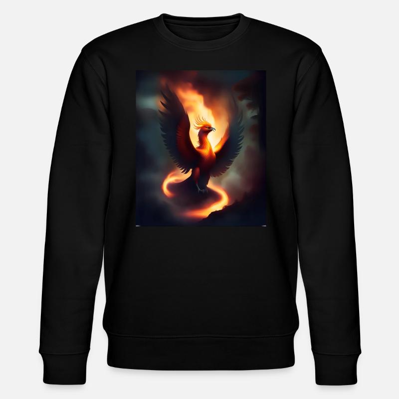 epic fire phoenix - Stanley/Stella CHANGER Unisex Organic Sweatshirt - black