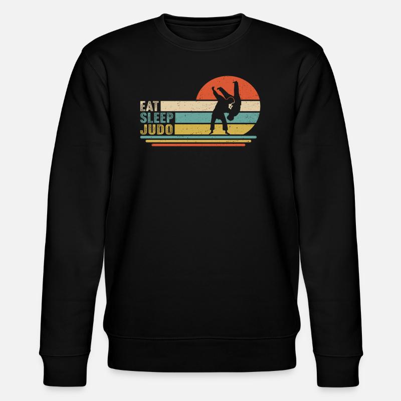 Manger Dormir judo - Sweat bio CHANGER Stanley/Stella Unisexe - noir