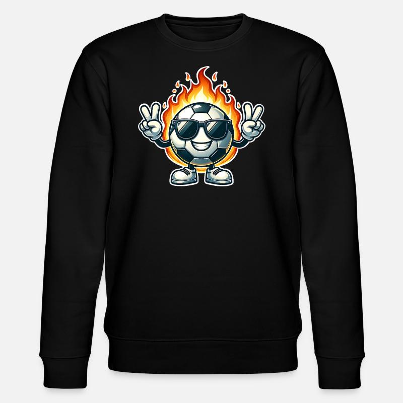 Fußball - Stanley/Stella Unisex Bio-Sweatshirt CHANGER  - Schwarz