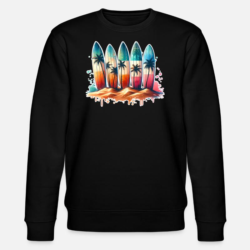 Surfeurs - Sweat bio CHANGER Stanley/Stella Unisexe - noir