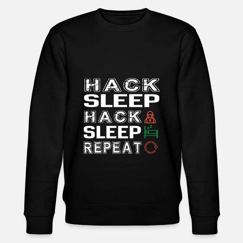 Hacker Hacking Programming Computer - Stanley/Stella CHANGER Unisex Organic Sweatshirt - black