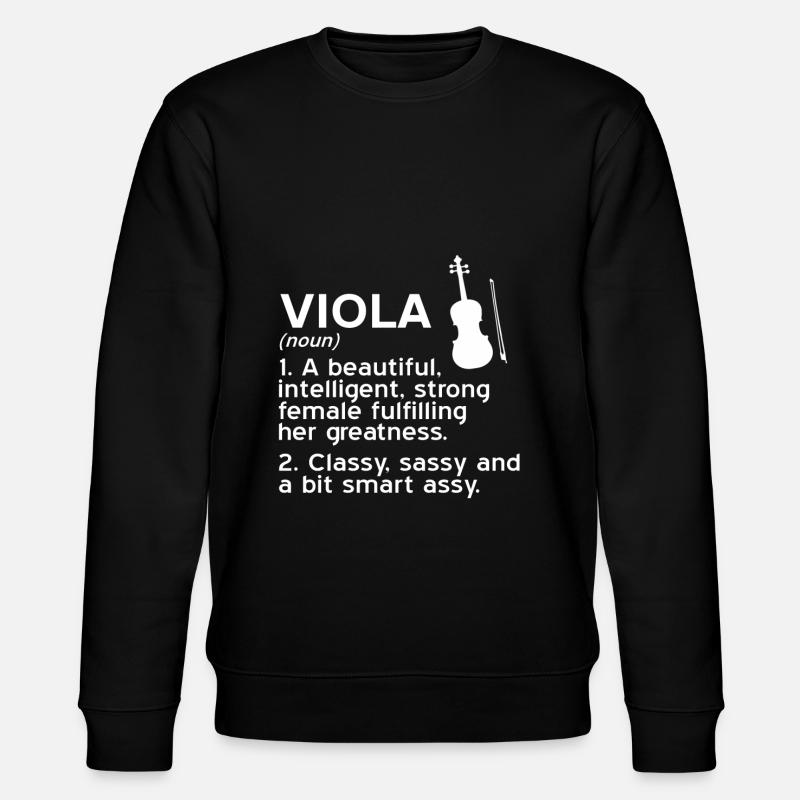 Bratsche – Viola Definition - Stanley/Stella Unisex Bio-Sweatshirt CHANGER  - Schwarz