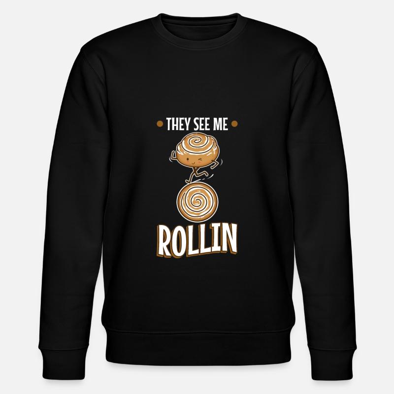 They see me rollin - Stanley/Stella CHANGER Unisex Organic Sweatshirt - black