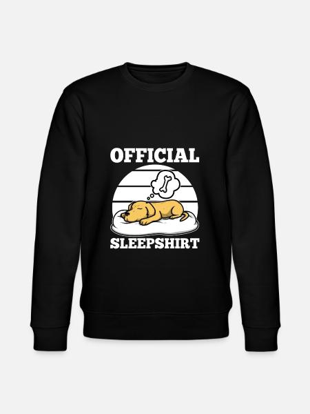 Official sleepshirt golden retriever - Stanley/Stella Unisex Bio-Sweatshirt CHANGER  - Schwarz