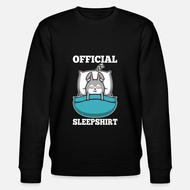 Official sleepshirt hase - Stanley/Stella Unisex Bio-Sweatshirt CHANGER  - Schwarz