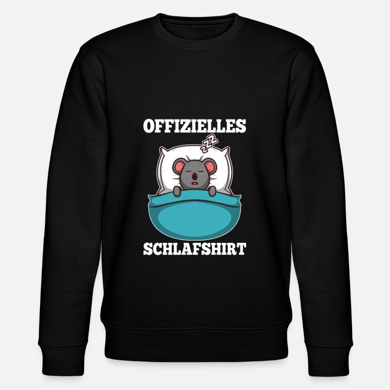 Offizielles schlafshirt Koala - Stanley/Stella Unisex Bio-Sweatshirt CHANGER - Schwarz