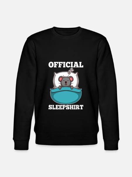 Official Sleeping Shirt Koala - Stanley/Stella CHANGER Unisex Organic Sweatshirt - black