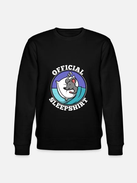Official sleepshirt mouse - Stanley/Stella CHANGER Unisex Organic Sweatshirt - black