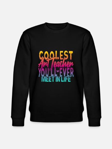 Der coolste Kunstlehrer - Stanley/Stella Unisex Bio-Sweatshirt CHANGER - Schwarz