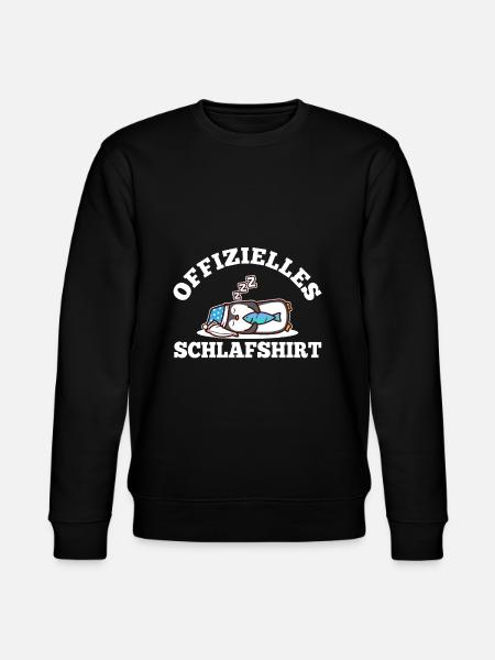 Official Sleeping Shirt Penguin - Stanley/Stella CHANGER Unisex Organic Sweatshirt - black