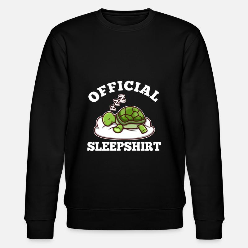 Official sleepshirt Turtle - Stanley/Stella Unisex Bio-Sweatshirt CHANGER  - Schwarz