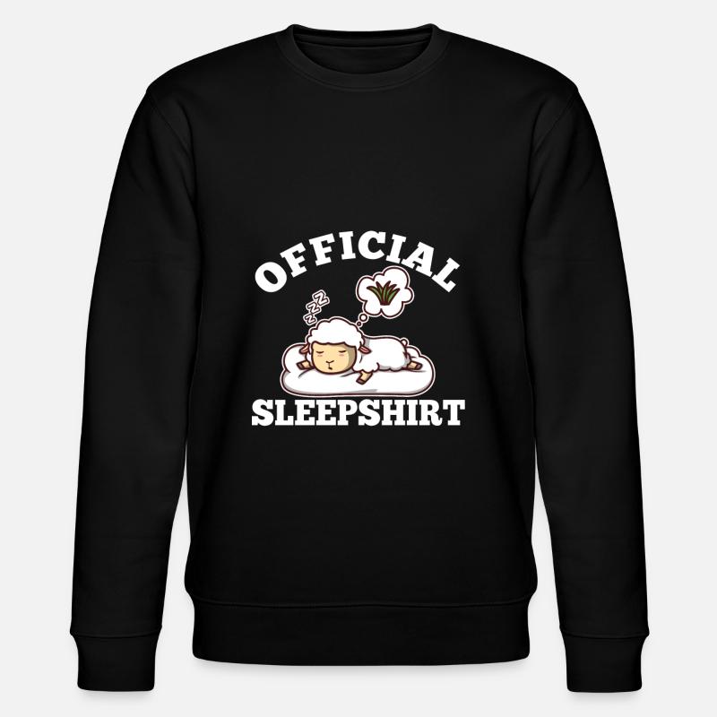 Official sleepshirt Sheep - Stanley/Stella CHANGER Unisex Organic Sweatshirt - black