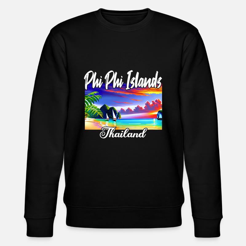 Phi Phi Island Thailand - Stanley/Stella Unisex Bio-Sweatshirt CHANGER  - Schwarz