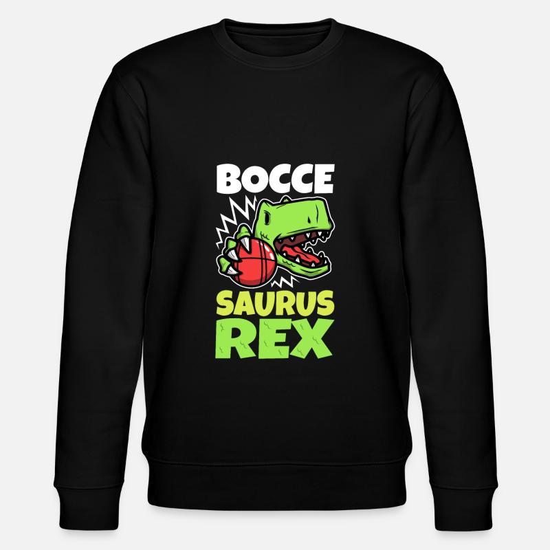 Boccesaurus Rex - Stanley/Stella Unisex Bio-Sweatshirt CHANGER  - Schwarz