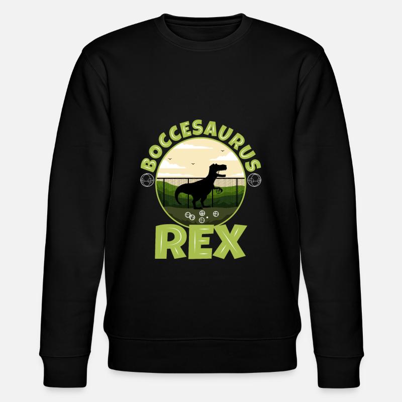Boccesaurus Rex - Stanley/Stella CHANGER Unisex Organic Sweatshirt - black