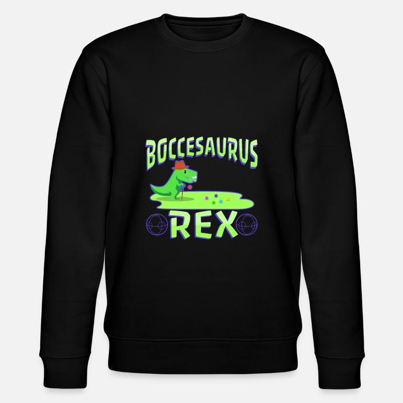 Boccesaurus Rex - Stanley/Stella CHANGER Unisex Organic Sweatshirt - black