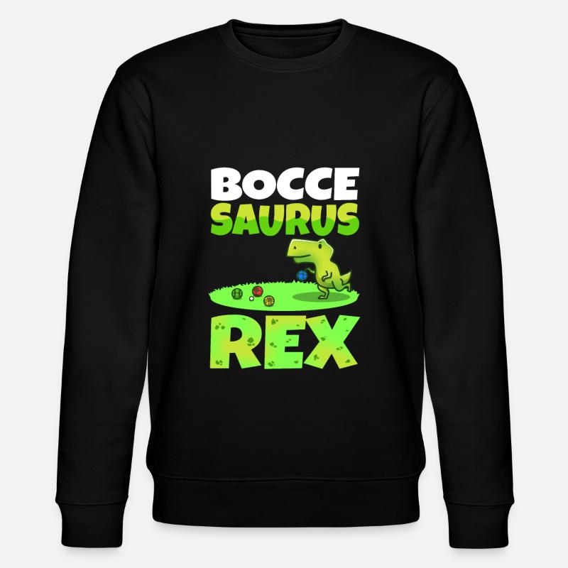 Boccesaurus Rex - Stanley/Stella CHANGER Unisex Organic Sweatshirt - black