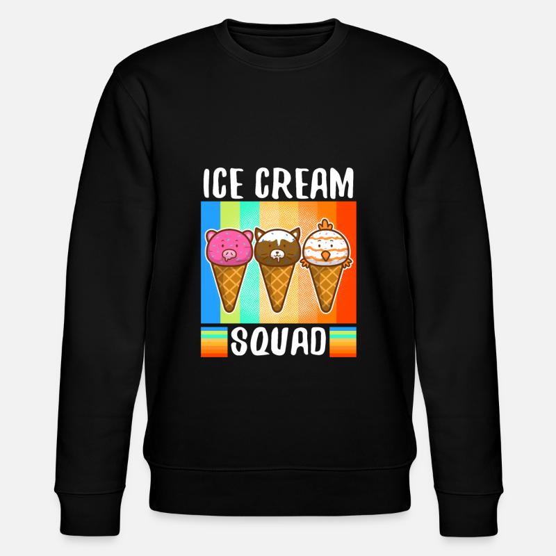 Ice cream squad - Stanley/Stella CHANGER Unisex Organic Sweatshirt - black